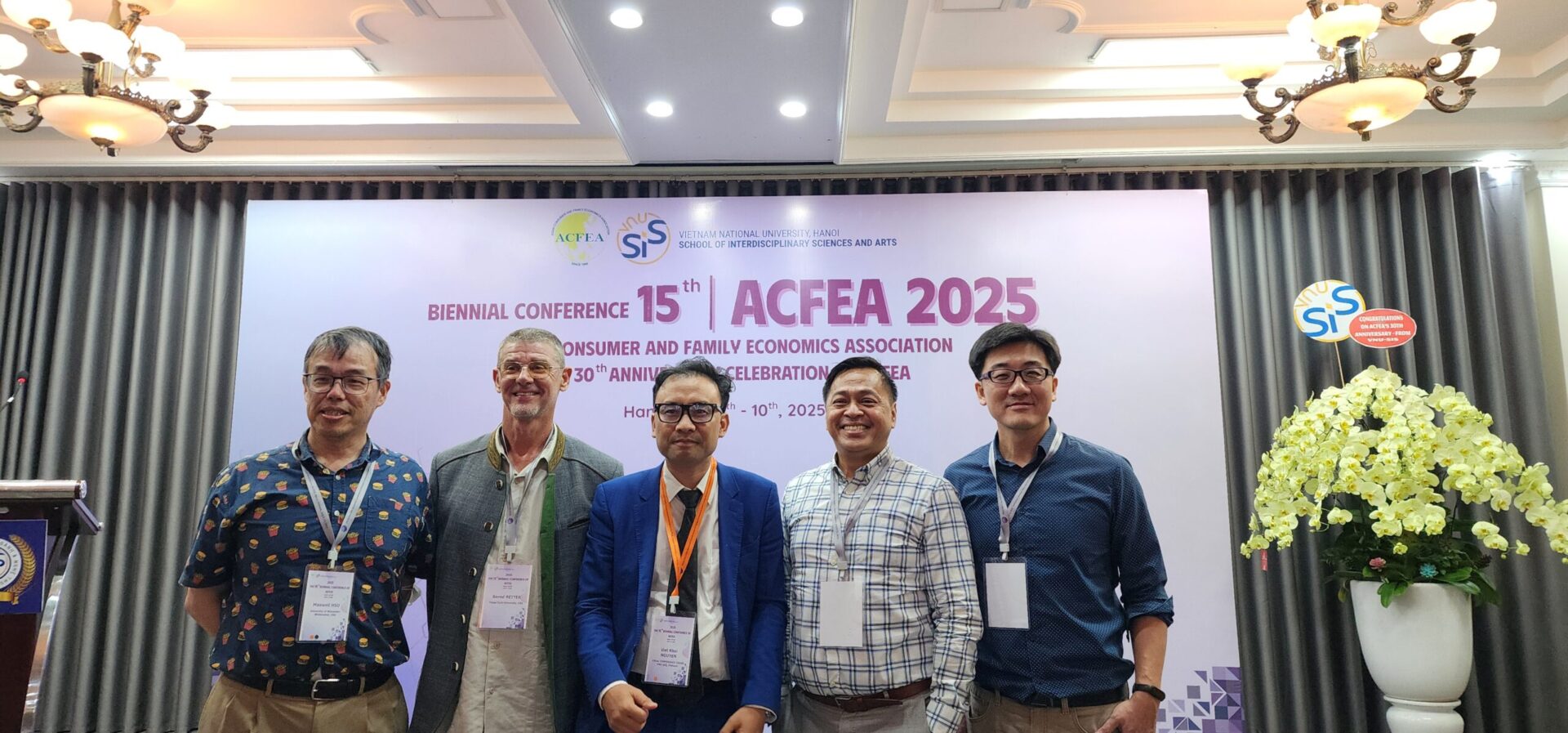 Ned Legaspi with fellow presenters at the 15th Biennial ACFEA Conference in Hanoi, Vietnam.