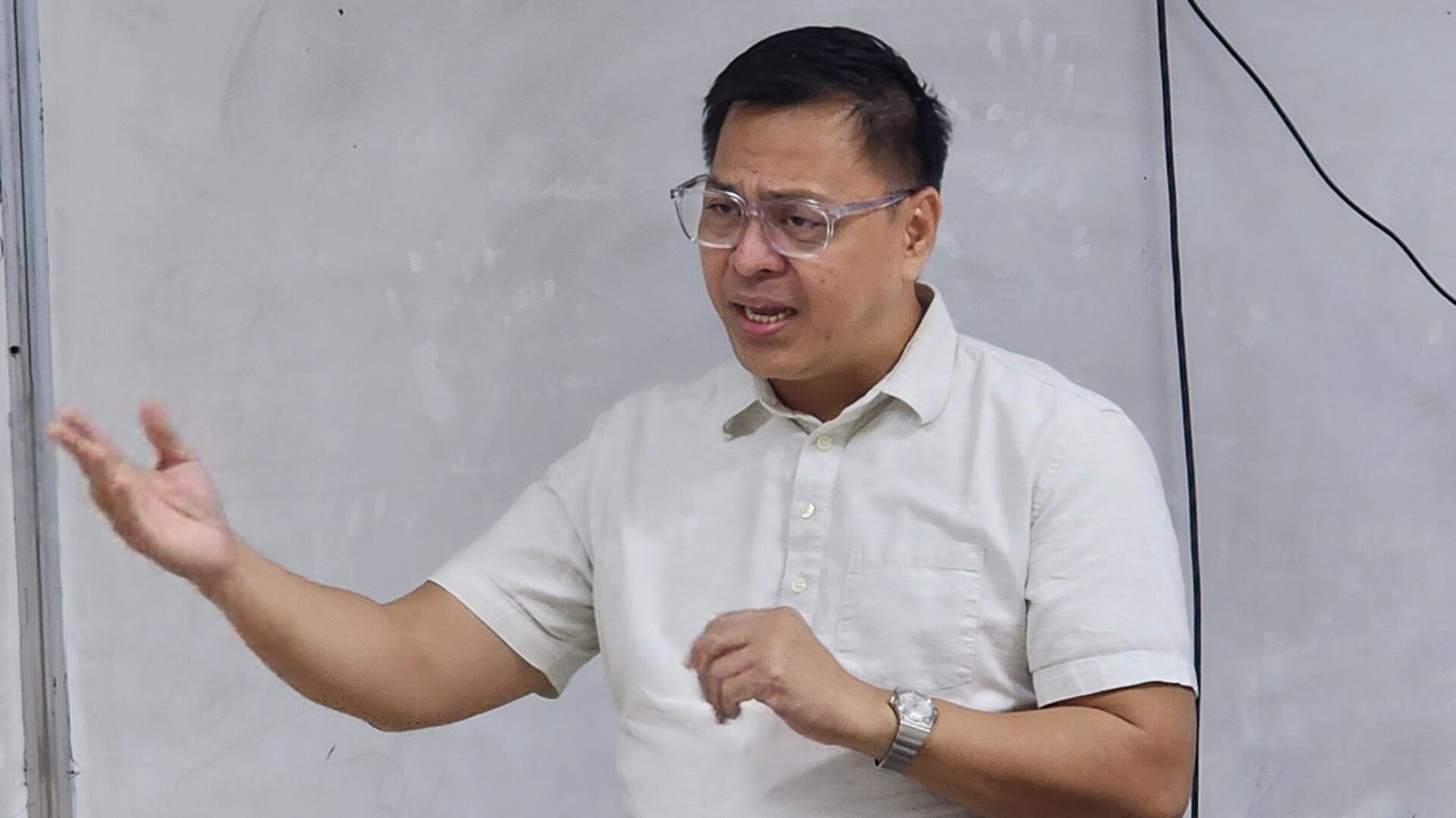 Ned Legaspi discussing culturally intelligent storytelling and global media