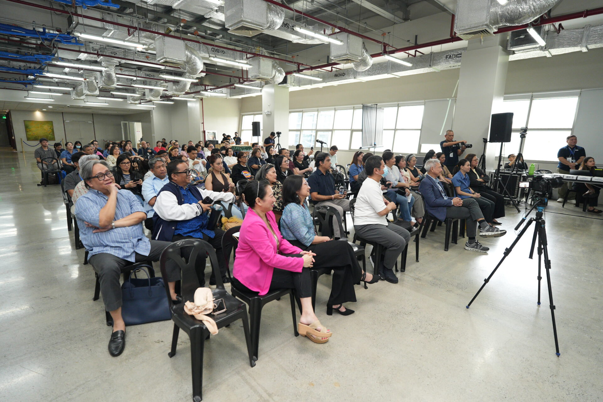 Guests and media representatives attending Ned Legaspi’s Philippine book launch