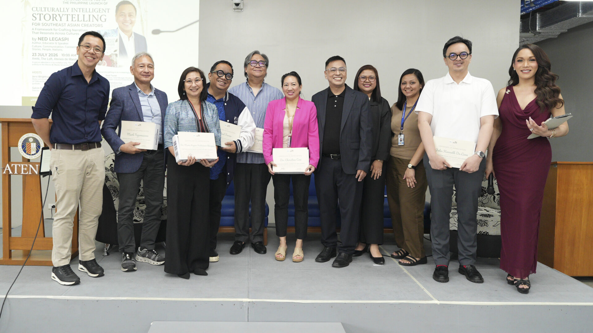 Speakers and hosts receive certificates of appreciation and Jelma Philippines gift packs