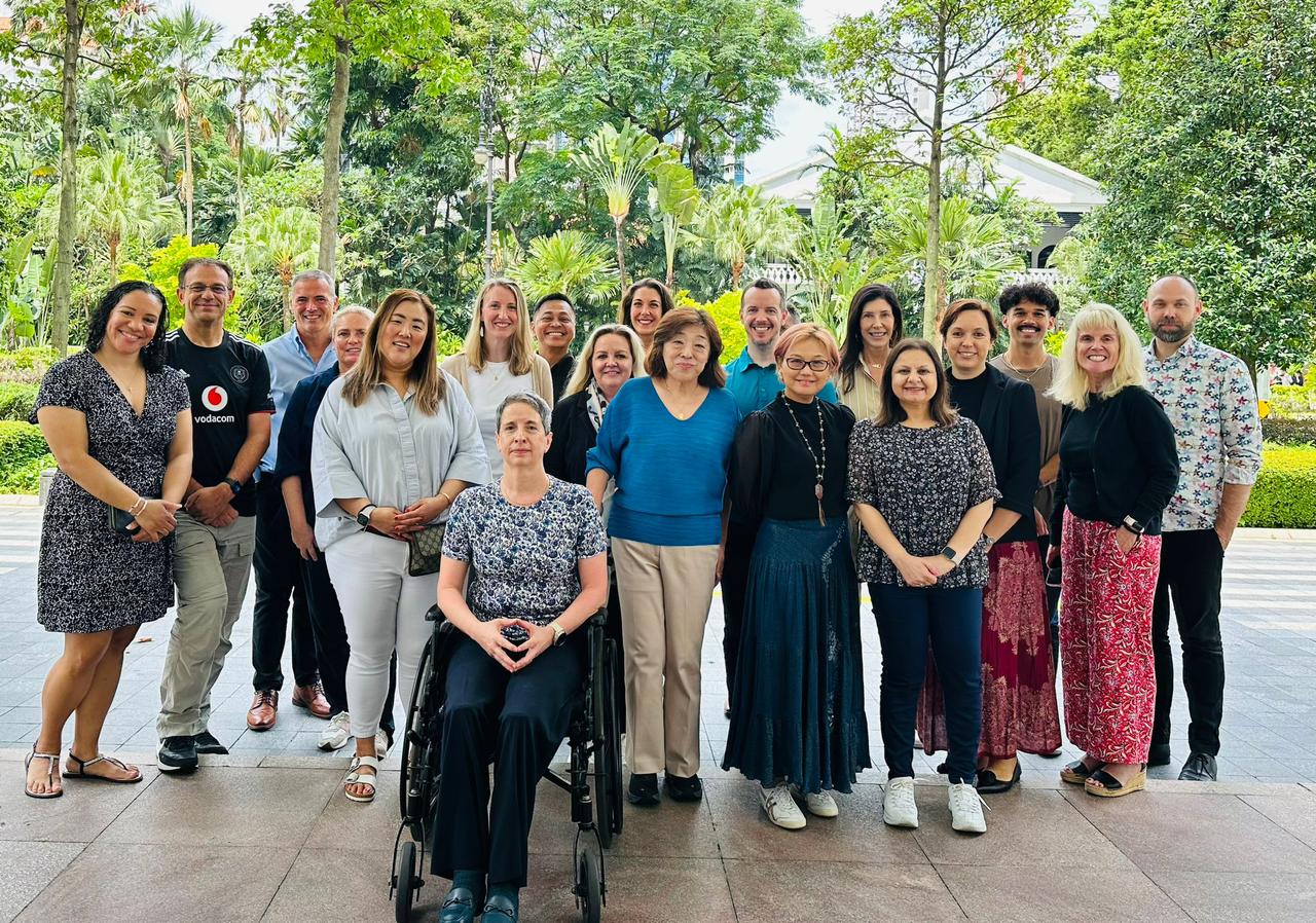Ned Legaspi with the 2024 CQ Fellows cohort during their retreat in Singapore