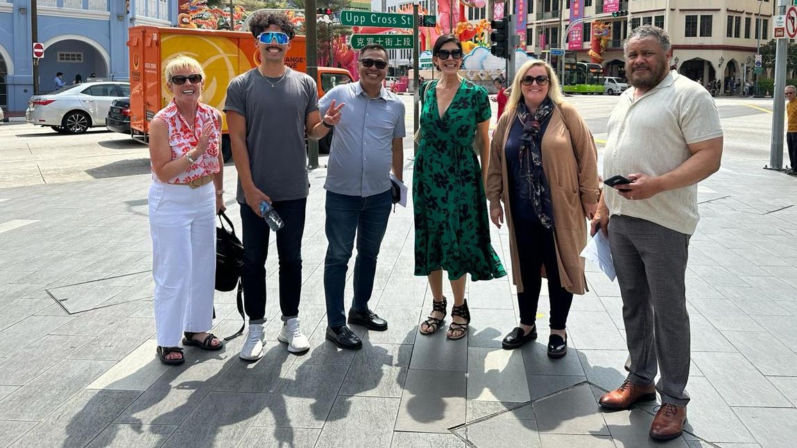 Ned Legaspi with his CQ Fellows Tiger Balm learning group in Singapore