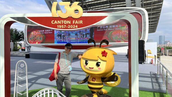 Ned Legaspi at the 136th Canton Fair in Guangzhou, China, in October 2024